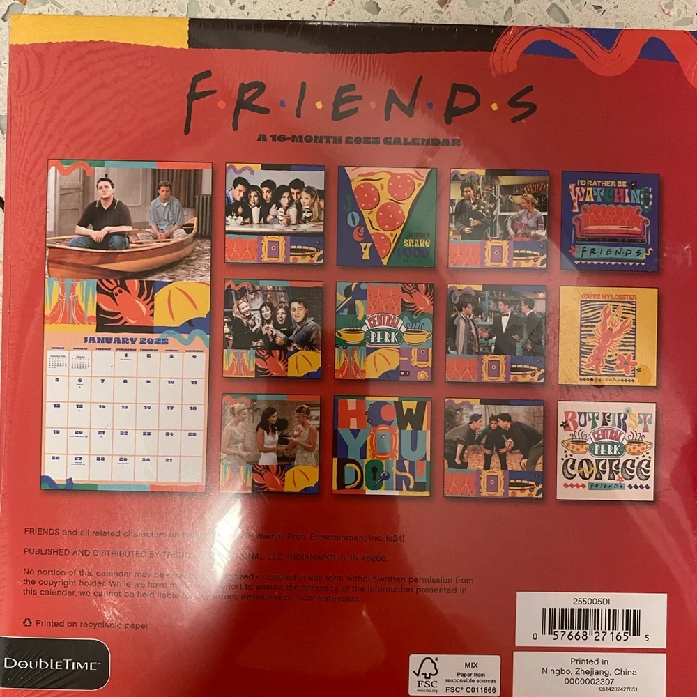 Brand new Friends 2025 calendar